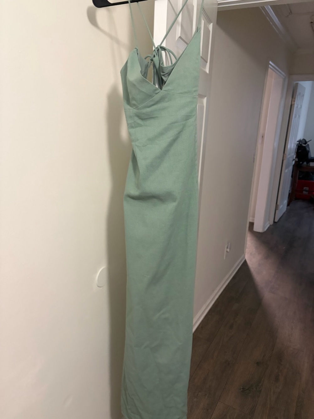 Peppermayo Mint Green Strappy V-Neck Maxi Dress